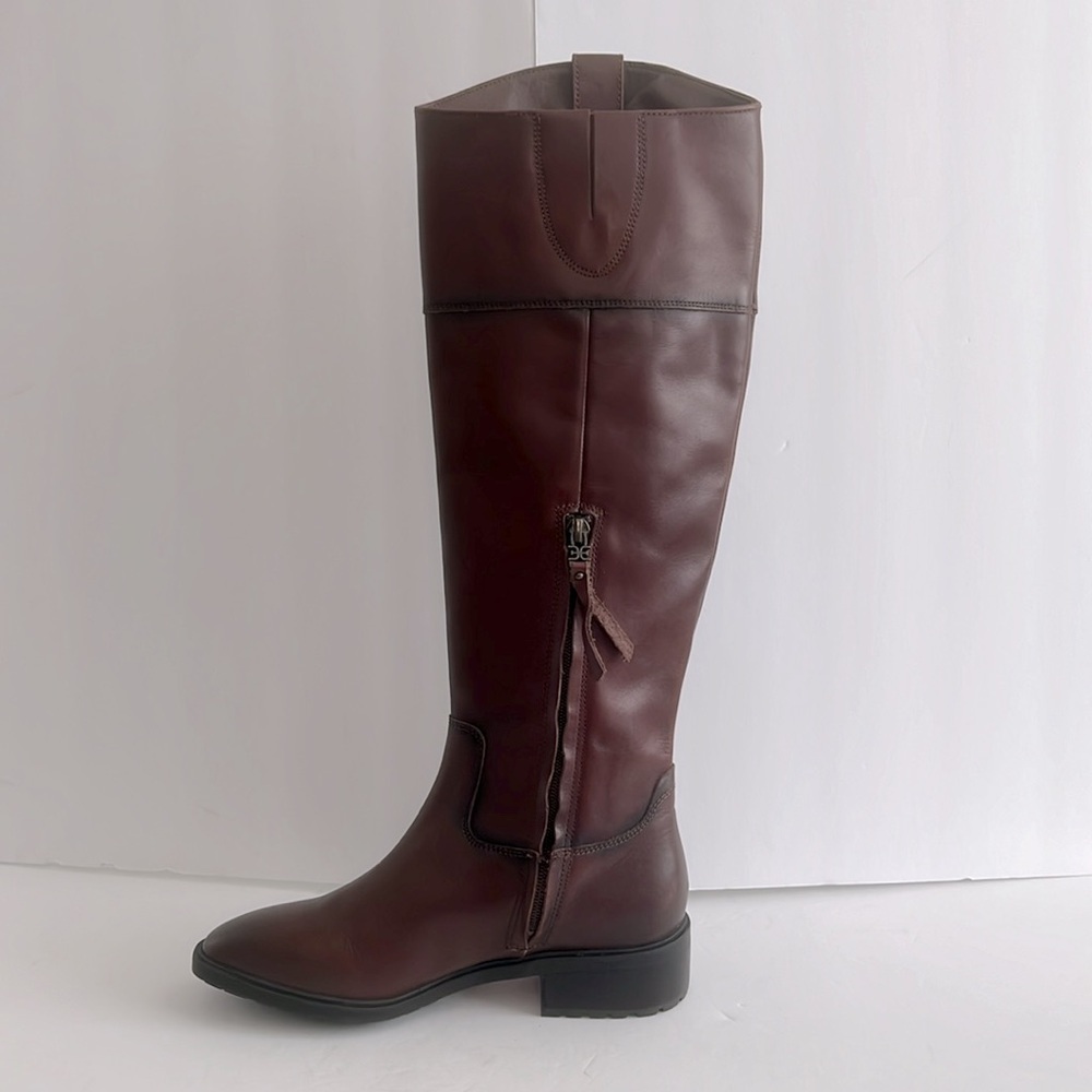 SAM EDELMAN $250 Women Drina Brown Leather Tall Riding Boots Shoes Size 5.5M NWT - Picture 6 of 8